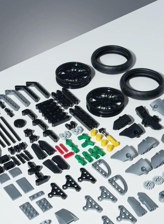 مجموعة مكعبات بناء تقنية متنوعة من جوي جاي، لعبة بناء وعرض، مجموعة بناء لغرفة الأطفال للأولاد والبنات من سن 10 سنوات فما فوق، نموذج مصغر للأطفال والكبار (مكعبات دراجة رياضية)، متعدد الألوان - Image 4